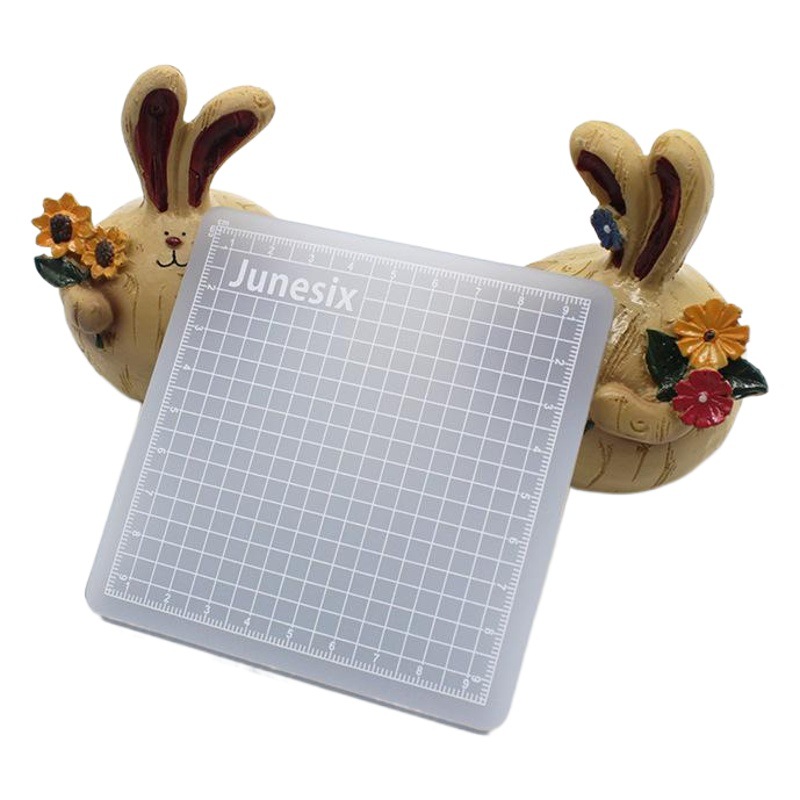 Picture of Junesix Translucent Cutting Pad Board Hand Account Sticker Cutting Pad Board Rubber Seal Pad Board Cutting Board