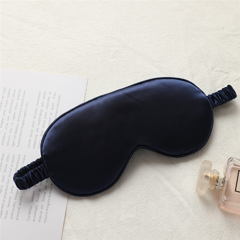 Picture of New double-sided artificial silk eye mask sleep elastic travel lunch break eye mask printed aviation eye mask wholesale
