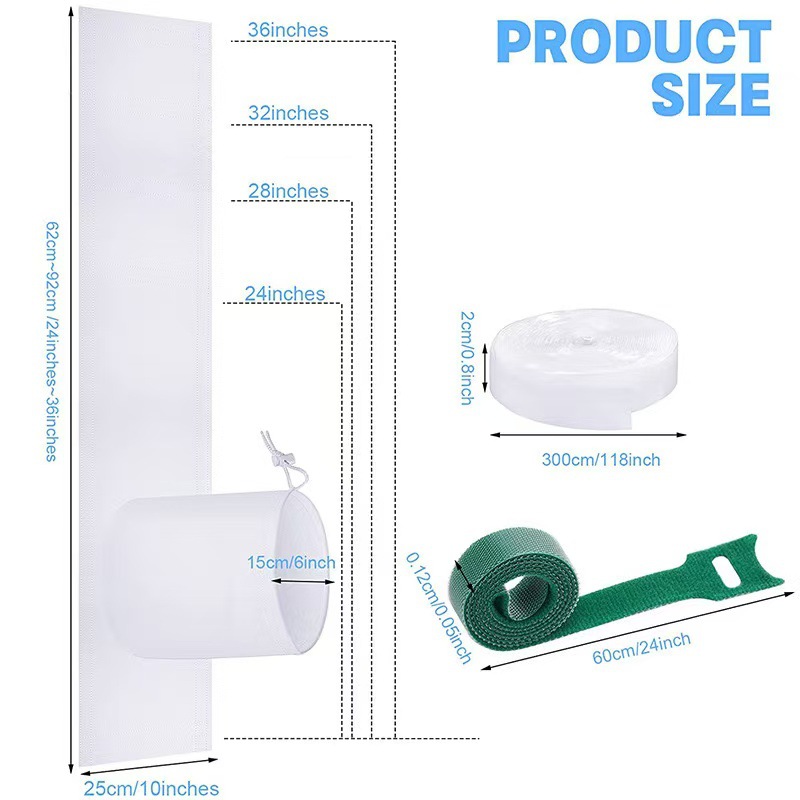 Air conditioner window sealing kit for mobile air conditioner dryer vent sealing kit AC window sealing kit