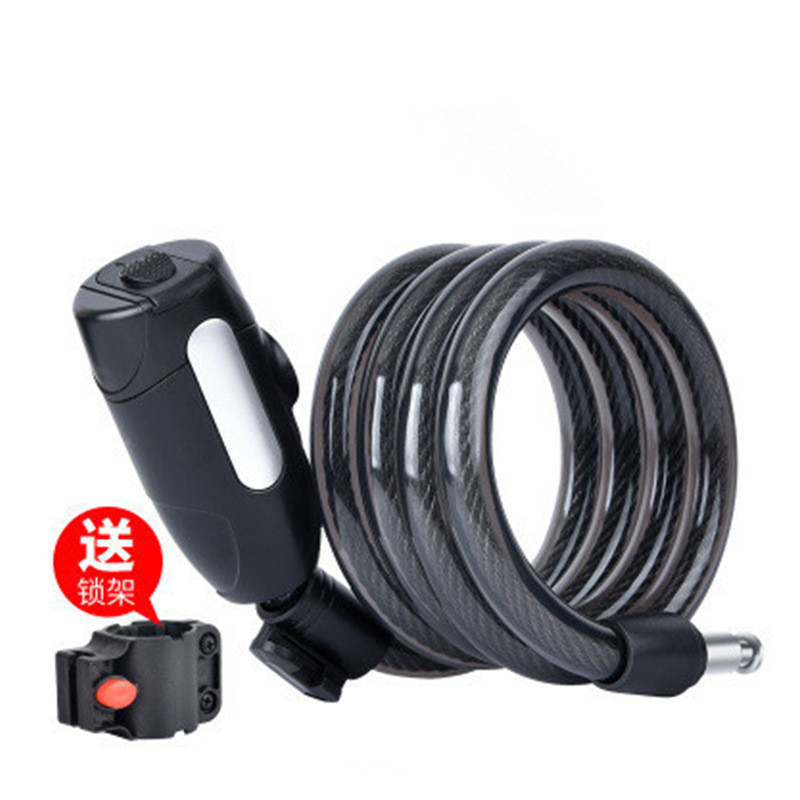 Bicycle mountain bike lock portable anti-theft tram cable lock wire lock bicycle lock riding equipment