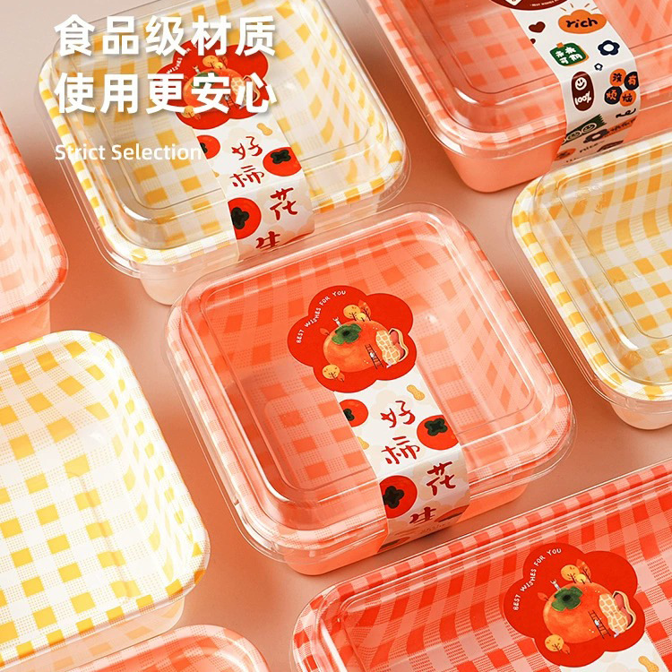 Sushi packing box disposable lunch box spring outing picnic box fruit lunch packing box outdoor camping lunch box