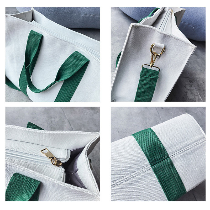 Picture of Canvas Bag Fashion Shopping Portable Cotton Bag Advertising Bag Corporate Three-Dimensional Environmentally Friendly Crossbody Printed Gift