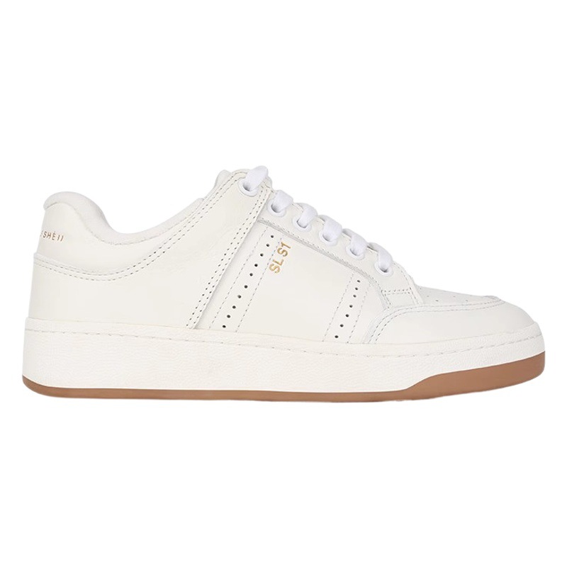 Genuine Leather Thick-Soled White Shoes for Women 2025 Spring and Summer Internet Celebrity Versatile Platform Heightening Sneakers Lace-Up Casual Sneakers