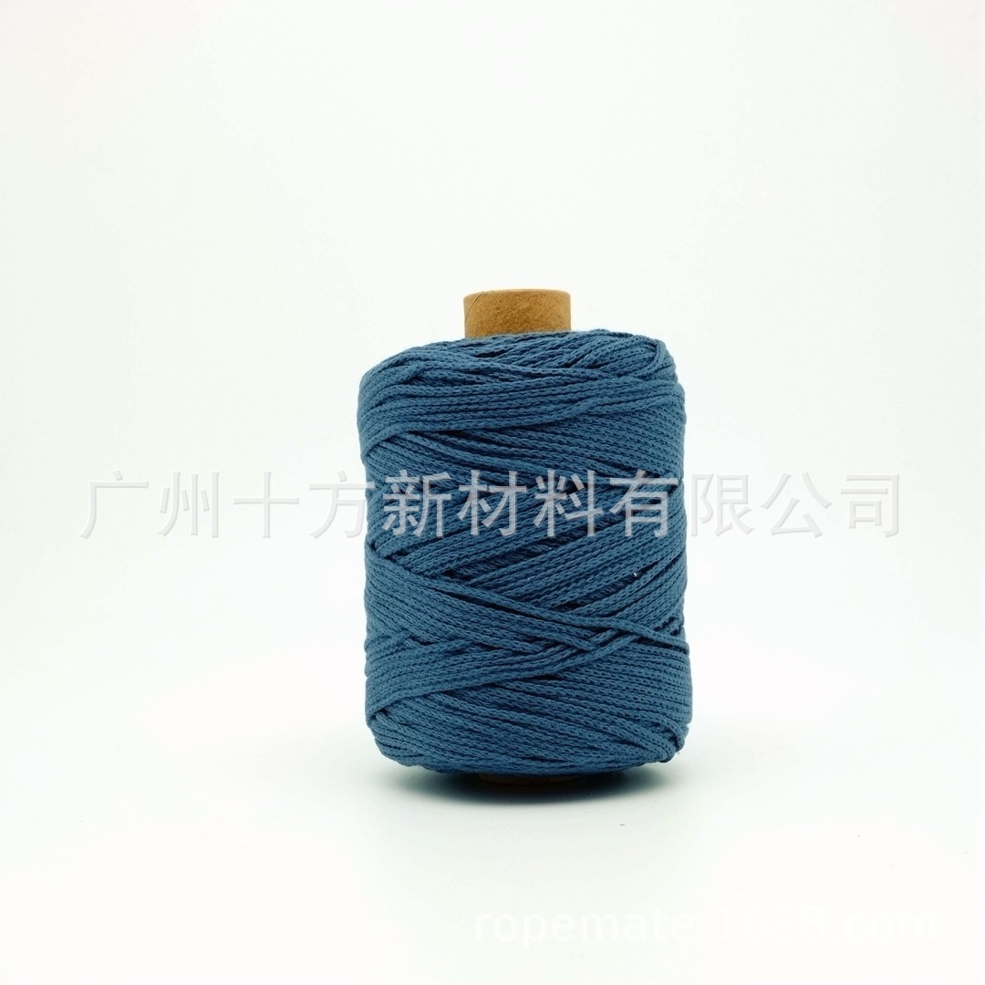Picture of Wholesale color 1.5mm round strand yarn combed cotton thread crochet wool knitting handmade thread DIY cotton rope