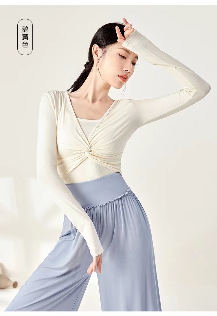 Picture of Dancing Clothing Modern Practice Top Women's Chinese Classical Dance Dancing Clothing Adult Slim-fit Temperament Long-sleeved suit