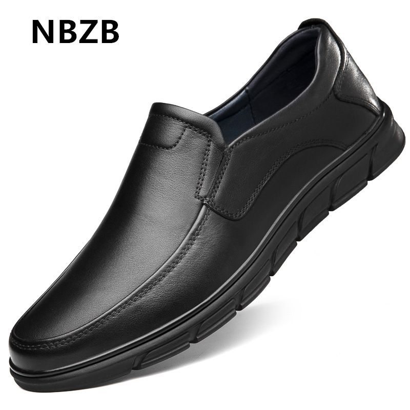 Autumn and Winter Brand High-end High-end Business Dress Casual Father Leather Shoes Men's Genuine Leather Middle-aged and Elderly Father Shoes Tide
