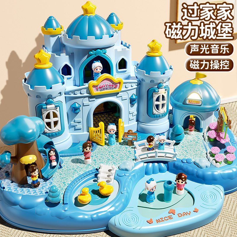 Magnetic Puzzle Ai Cheng Shabao Princess Baby Birthday Gift 2 Benefit Intelligence Toys 3 to 6 Years Old Children 4 Girls