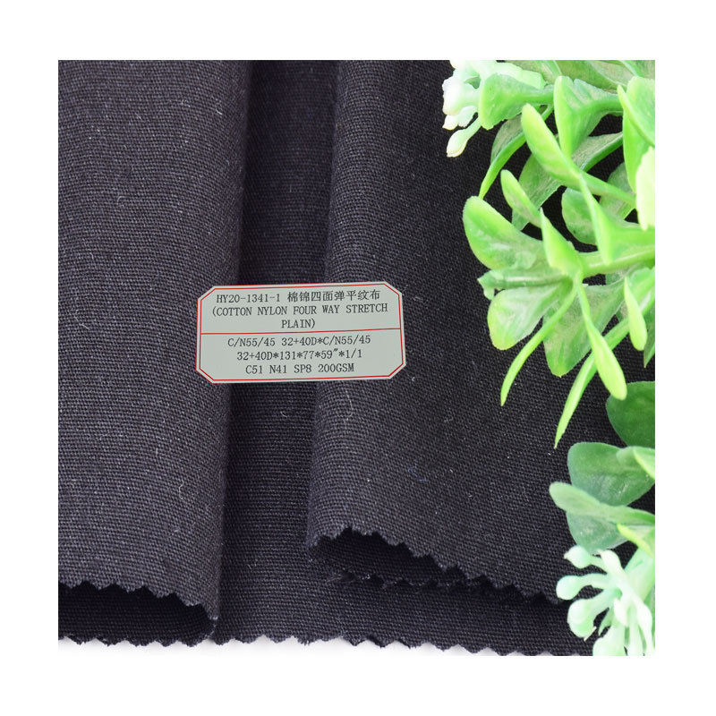 Hot C/N 55/45 Cotton Brocade Blended High Elastic Twill Casual Wear Fashion Woven Fabric