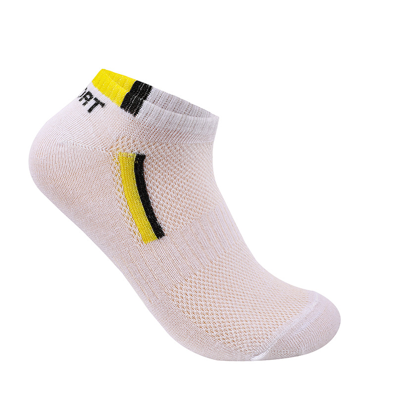 Picture of Socks Men's Summer Thin Cool Breathable Mesh Solid Color Black White Gray Fashionable Deodorant Sports Socks Men's Socks