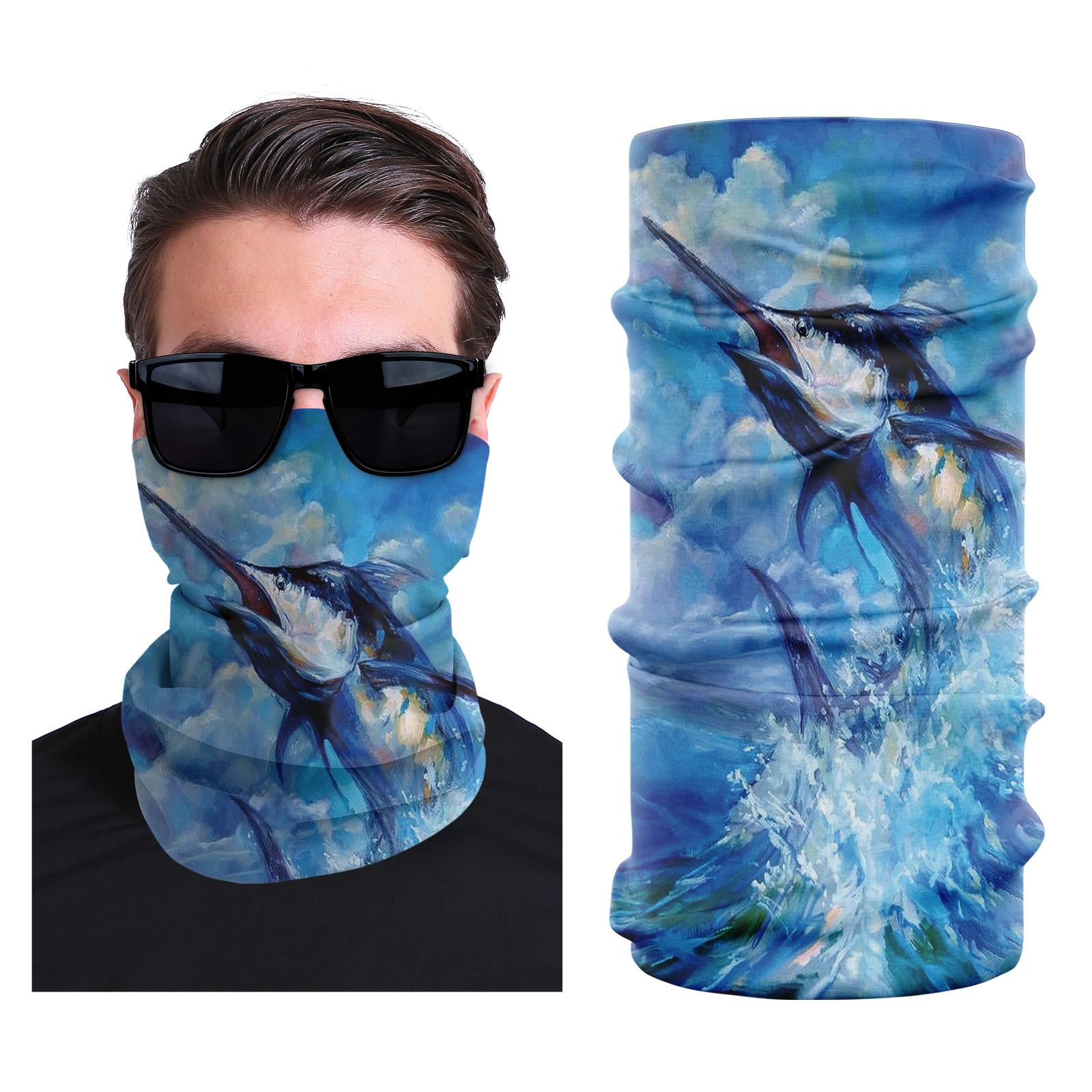 Picture of Xunhui magic scarf outdoor scarf mountaineering riding scarf high elastic seamless Ice Silk face towel cross-border bandana