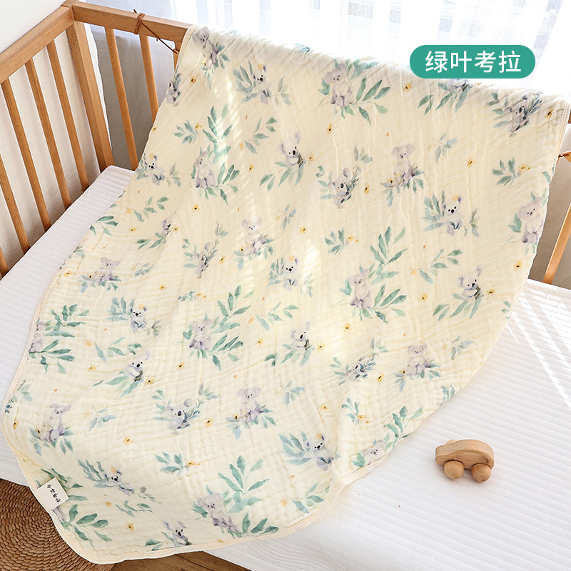 Picture of Baby Gauze Bath Towel Six-Layer Bamboo Cotton Baby Blanket Universal Soft and Absorbent Kidsren's Large Size Bath Towel for All Seasons