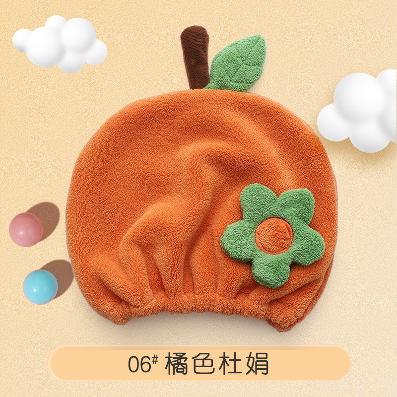 Picture of Creative hair drying towel shower cap cute cartoon coral fleece headscarf hair towel absorbent quick-drying hair drying cap for women