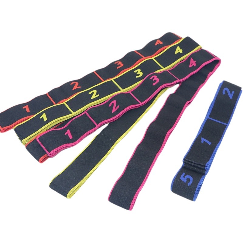 Multi-segment digital belt correction chrysanthemum rope fitness yoga Latin dance stretch belt stretch belt stretch belt posture belt number