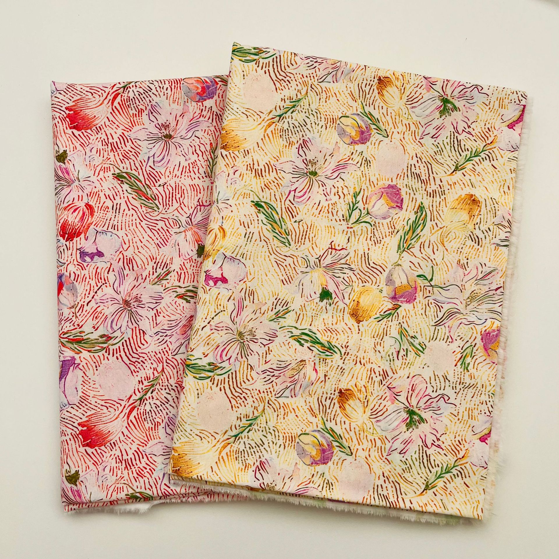 Picture of Cotton 60 digital printing fabric small floral pattern bags home clothes dress shirt fabric