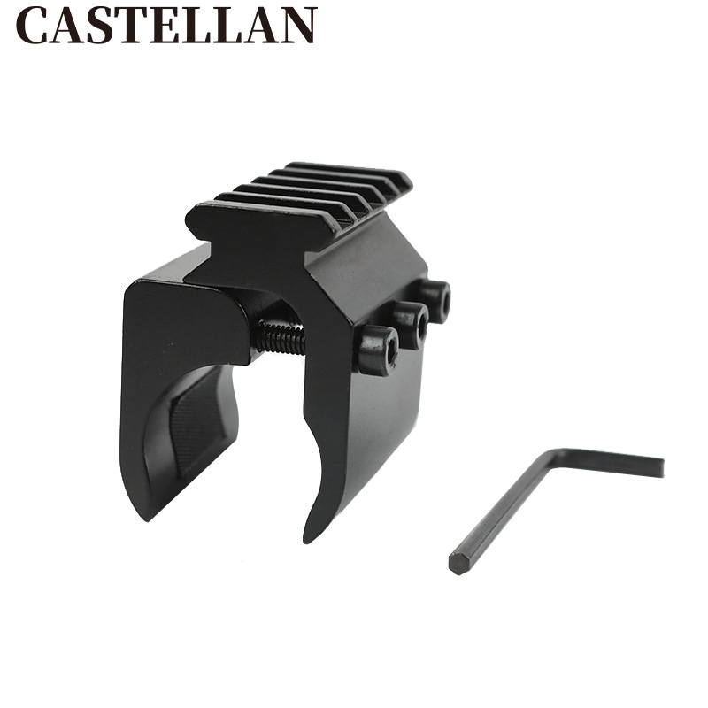 Picture of 17mm-27mm pipe clamp aluminum alloy flashlight clamp 21mm rail pipe clamp bracket