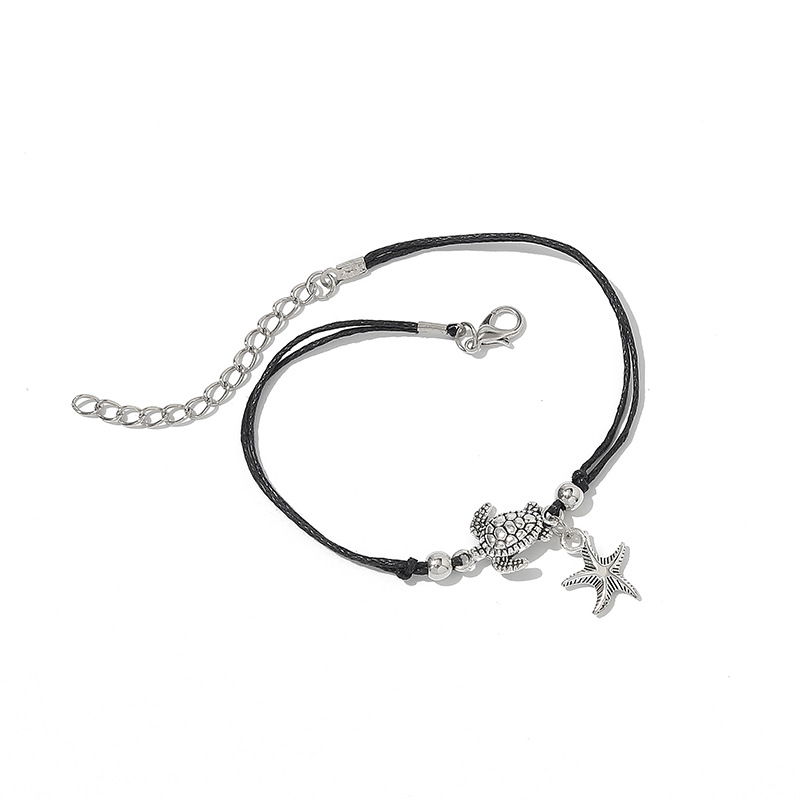 Picture of AliExpress hot selling anklet European and American beach bohemian starfish turtle wear rope simple anklet wholesale women