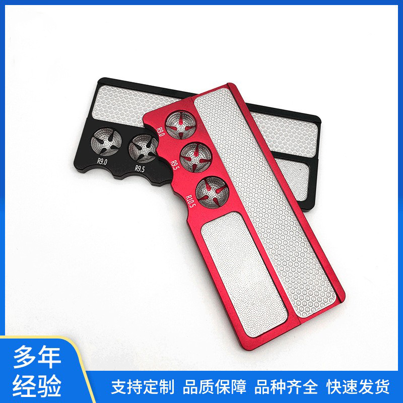 Aluminum alloy billiard cue leather head multifunctional repairer radian polishing leather head wake-up billiard supplies bayonet file
