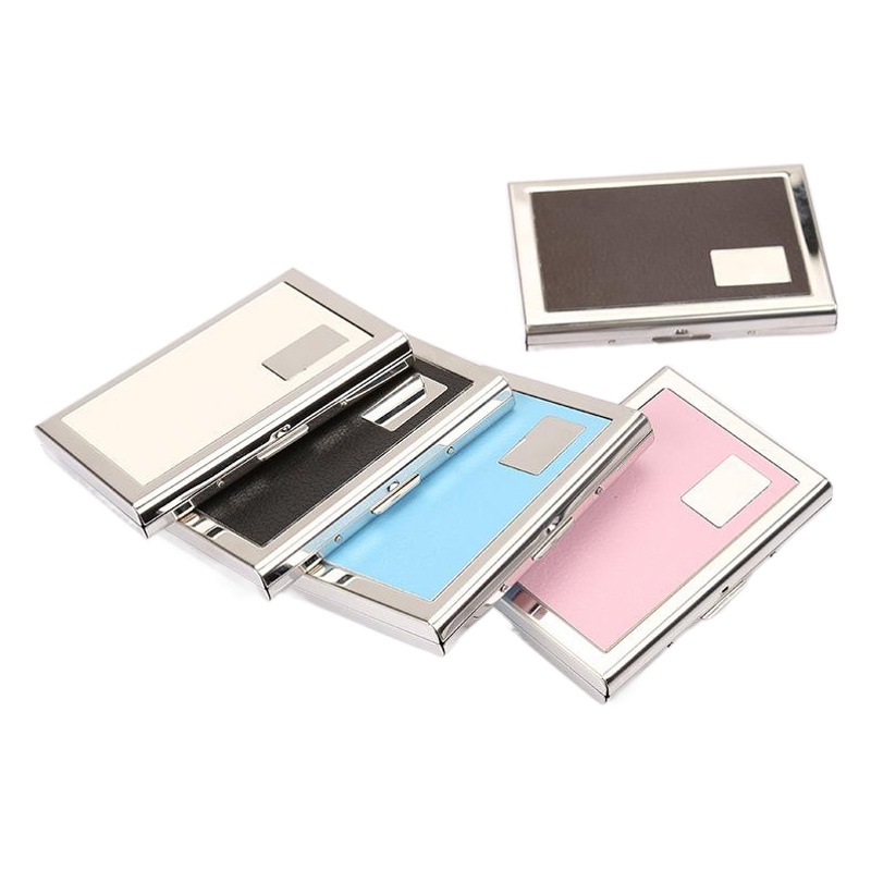 Factory direct anti-magnetic credit card box six card credit card box smooth wire drawing two kinds of hot selling