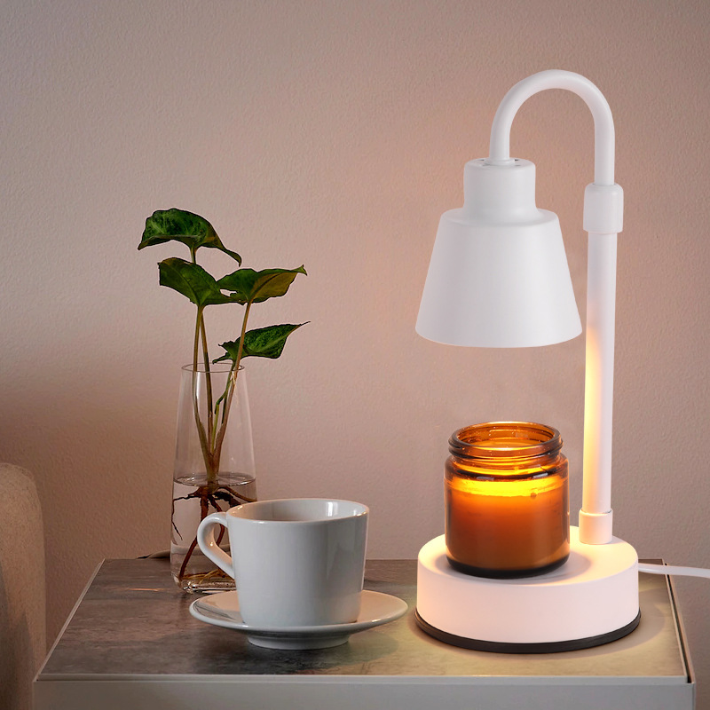 Amazon Shrimp Cross-border Liftable Melt Wax Lamp Fire-free Retro Timing Telescopic Aroma Lamp Melt Candle Lamp Gift Lamp