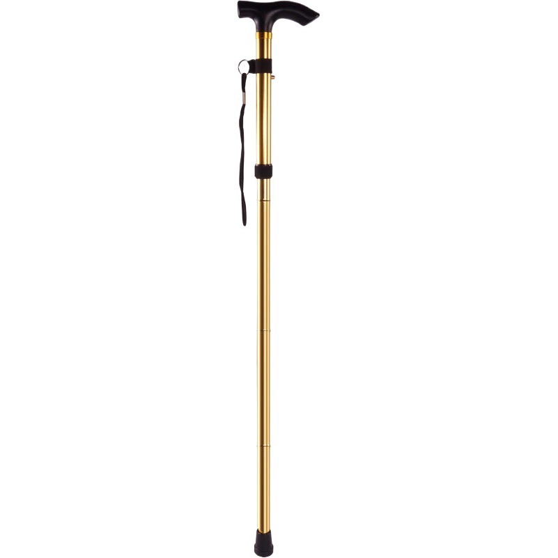 Aluminum Alloy Folding Stick, Four-Section Telescopic Crutches, Elderly Crutches, Outdoor Climbing Sticks, Elderly Crutches Wholesale