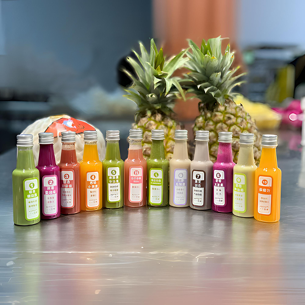 Milk Tea Bottled 50ml ml PET Transparent Plastic Bottle Small Sample Bottling Small Bottle Travel Trial Bottling