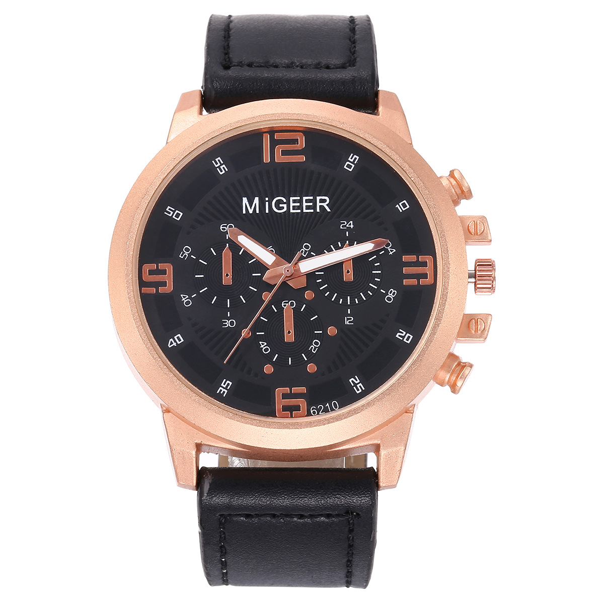 Picture of 6Pcs/Set Suit Belt+Wallet+Button Cufflinks+Keychain+Quartz Watch+Pen Gift Box Creative Gift Box