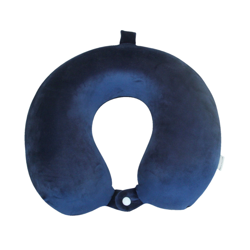 Picture of Memory pillow U-shaped pillow travel neck pillow U-shaped neck pillow LOGO embroidery U-shaped monochrome solid color memory foam U-shaped pillow