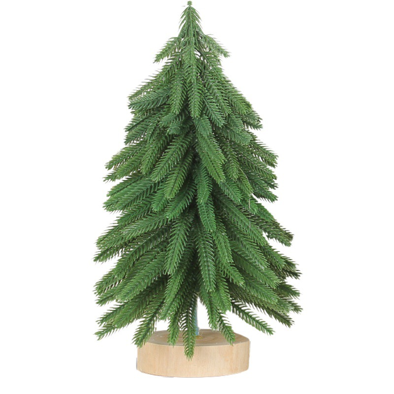 Round Wooden Bottom Christmas Tree 2025 Amazon Christmas Decorations Flocked Christmas Tree Cedar Decorative Tree