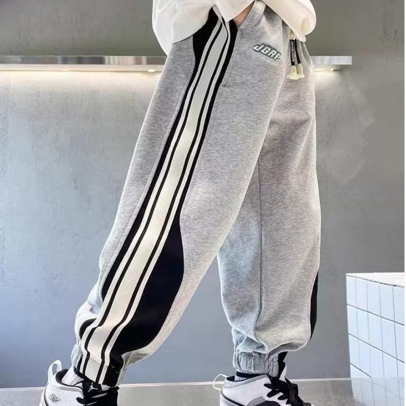 Children's Wear Boys' Spring Pants Spring and Autumn 2024 New Sports Spring Zhongda Children's Trousers Boys' Sweetpants Trendy