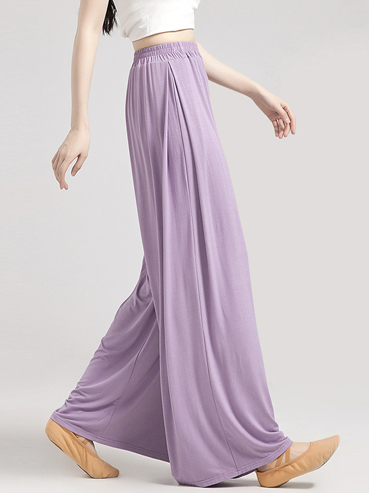 Picture of Modern Dance Loose Wide-Leg Pants Chinese Dance Classical Dance Body Professional Training Pants Women's Dance Practice Pants Long Pants