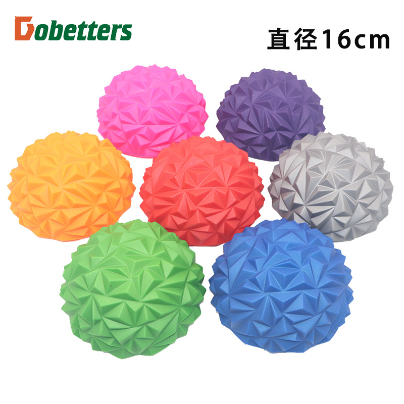 Fascia Foot Massage Hemisphere Balance Training Ball Fitness Yoga Ball Massage Ball Inflatable Diamond Pattern Durian Ball