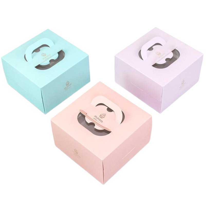 Spot birthday cake box 4 inch 6 inch 8 inch portable household cheese mousse small pastry cream packaging box