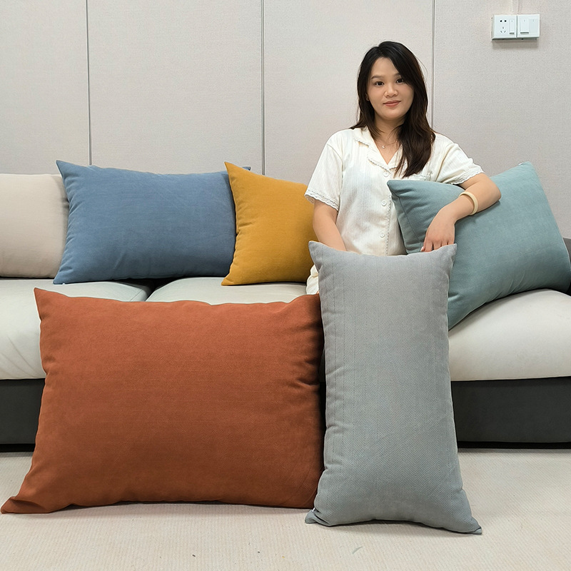 2025 New Sofa Pillow Case Internet Popular Living Room Sofa Pillow Back Cushion Cushion Cover Pillow Without Core