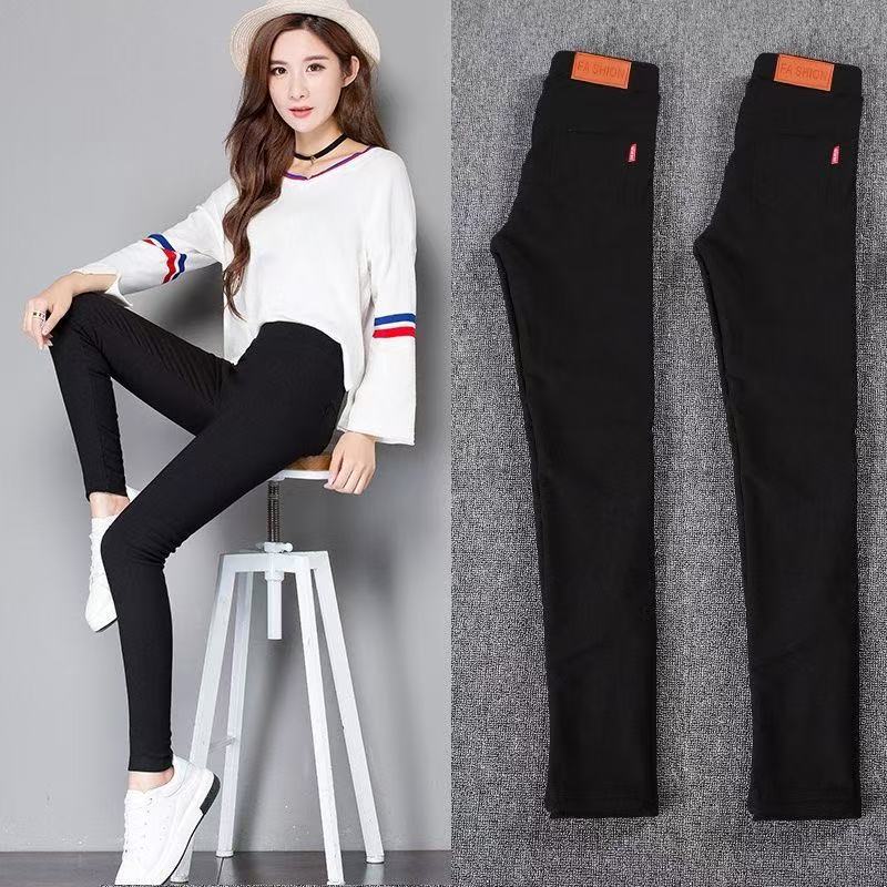 Black Leggings for Women, Autumn Cropped Slim Pants, Support Cod, Pencil Pants, Cross-Border Southeast Asia Wholesale Mix
