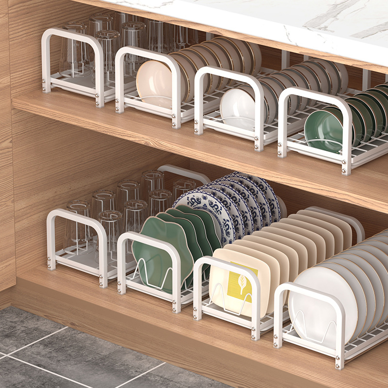 Cross-border Single-layer Dish Storage Rack Cupboard Dish Rack Small Cabinet Storage Rack Kitchen Dish Draining