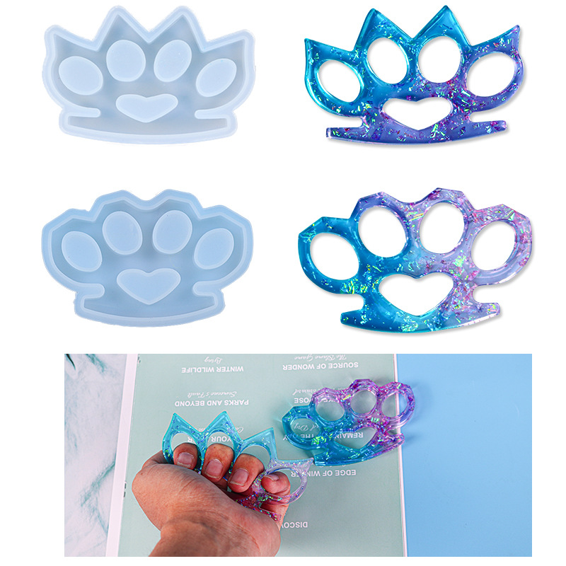 Triumphant diy drop mold defense finger Tiger mold silicone mold Amazon new products for defense