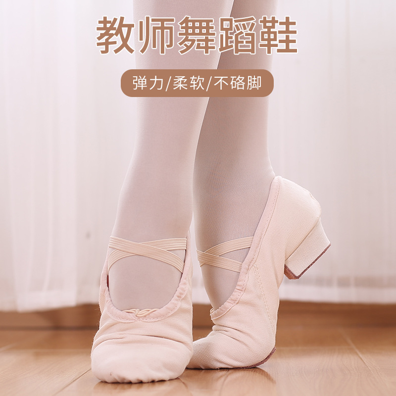 Picture of Dance Shoelaces with Soft Sole Canvas Teacher Shoes Belly Dance Shoes Body Etiquette Training Shoes Adult Ballet Shoes Cross Border