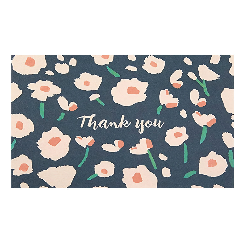 Picture of 50 sheets/pack vintage flower thank you card handwritten blank blessing gift card postcard gift decoration greeting card