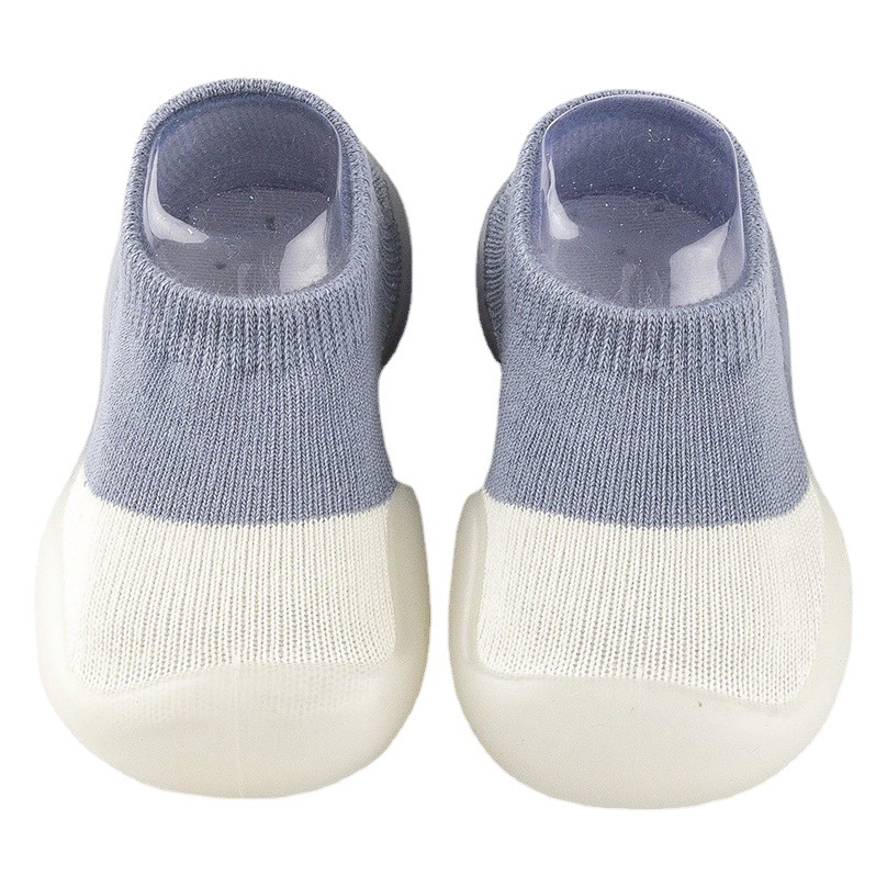 BIUBIU Korean autumn baby boys and girls color contrast soft bottom non-slip easy to fall off baby toddler shoes socks