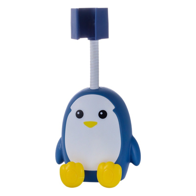Cartoon Penguin Shower Bracket Without Punching Universal Adjustable Bathroom Shower Head Shower Head Bracket Fixed Base