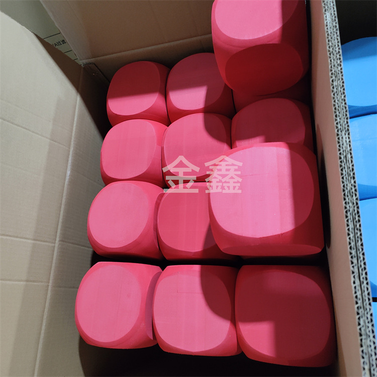 In stock supply 10cm red EVA square toy sieve playground EVA building blocks dice printable pattern