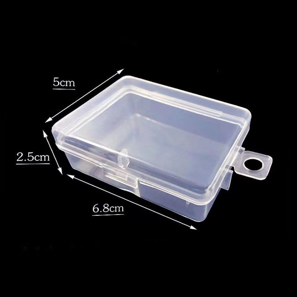 Picture of Square High-Transparency Plastic Storage Box for Jewelry, Beads, Accessories, Fishing Gear, Earplugs, Small Square Box Manufacturer in Stock