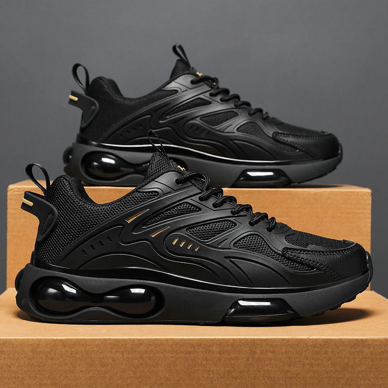 Men's Shoes 2024 Spring and Autumn New Comfortable and Breathable Air-Cushion Shoes Fashionable Korean Casual Shoes Cross-Border Foreign Trade Shoes for Men