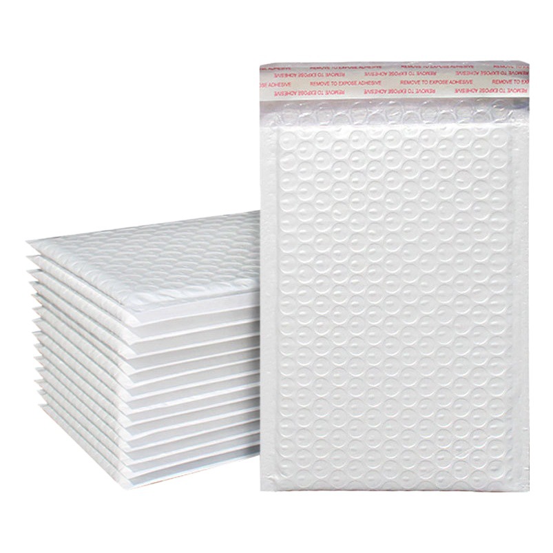 White composite Pearlescent film Bubble Bag clothing Bubble Express bag wholesale shockproof foam bag bubble envelope bag