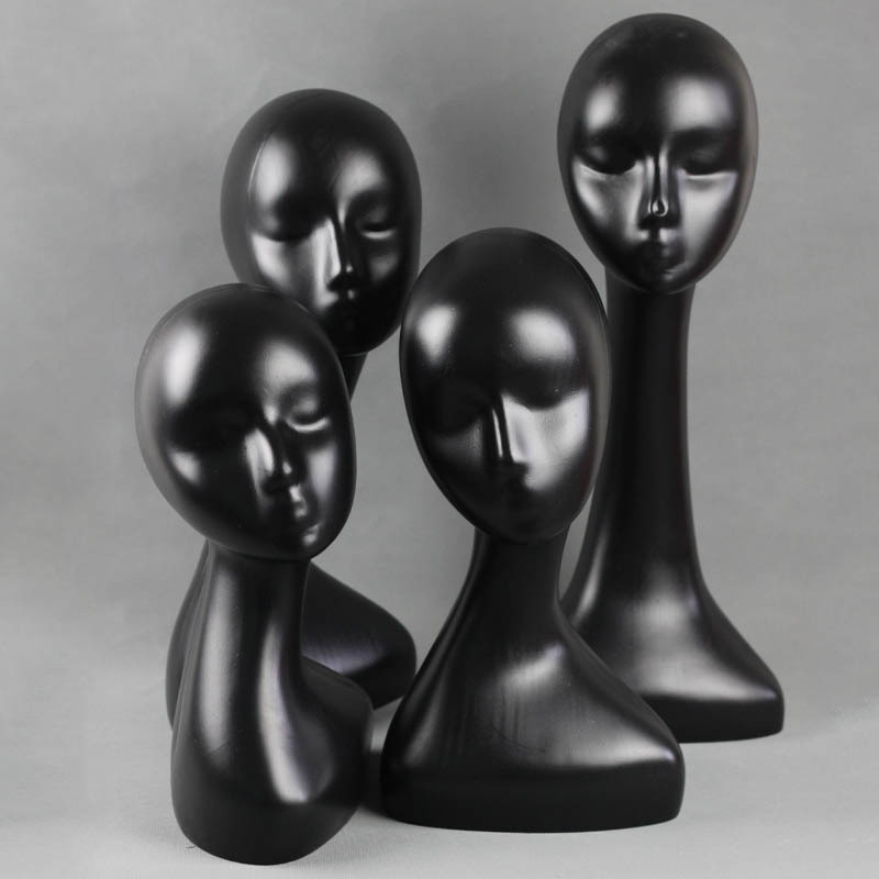 Picture of Plastic female model head dummy head female head model display silk scarf head model abstract head wig hat scarf display stand