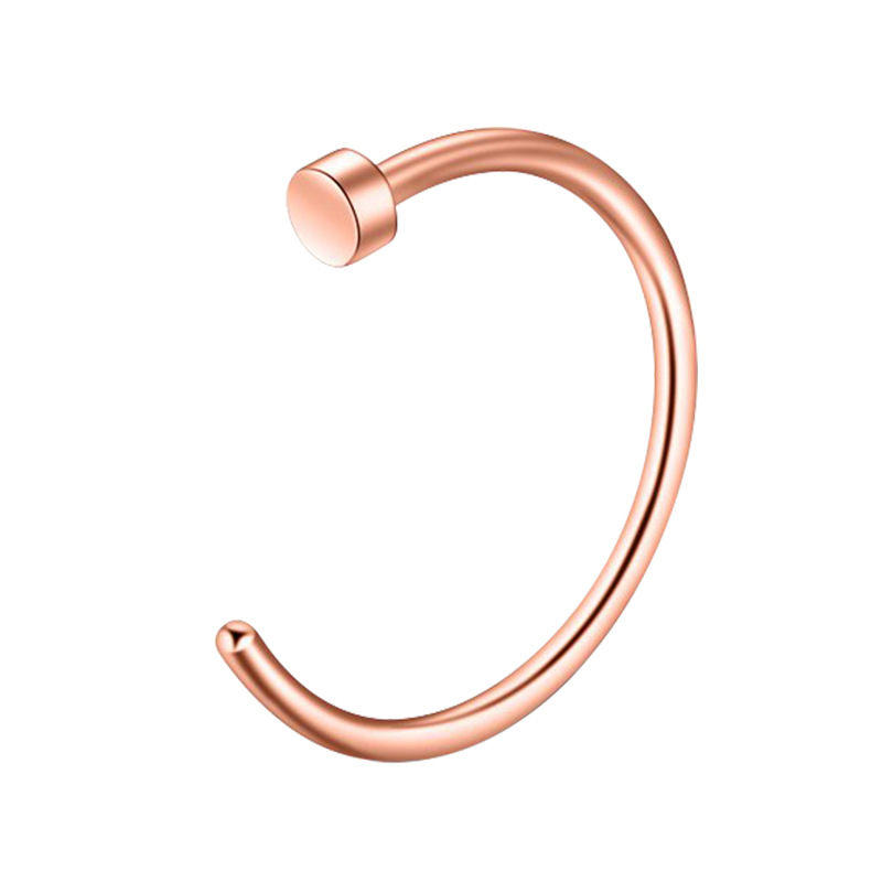 Picture of Cross-border titanium alloy nose nail C- shaped lip ring nasal septum body piercing jewelry nose ring F136/G23 breast ring lip nail