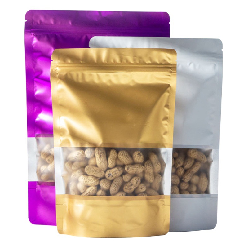 Colorful Zipper Bag, Aluminized Window Seal, Stand-Up Bag, Candy Bag, Ziplock Bag, Composite Packaging Bag, Aluminum Foil Packaging Bag