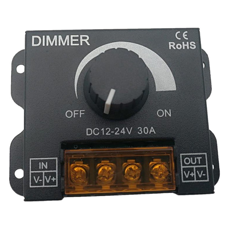 Led Monochrome Controller Led Dimmer 12V 24V 30A