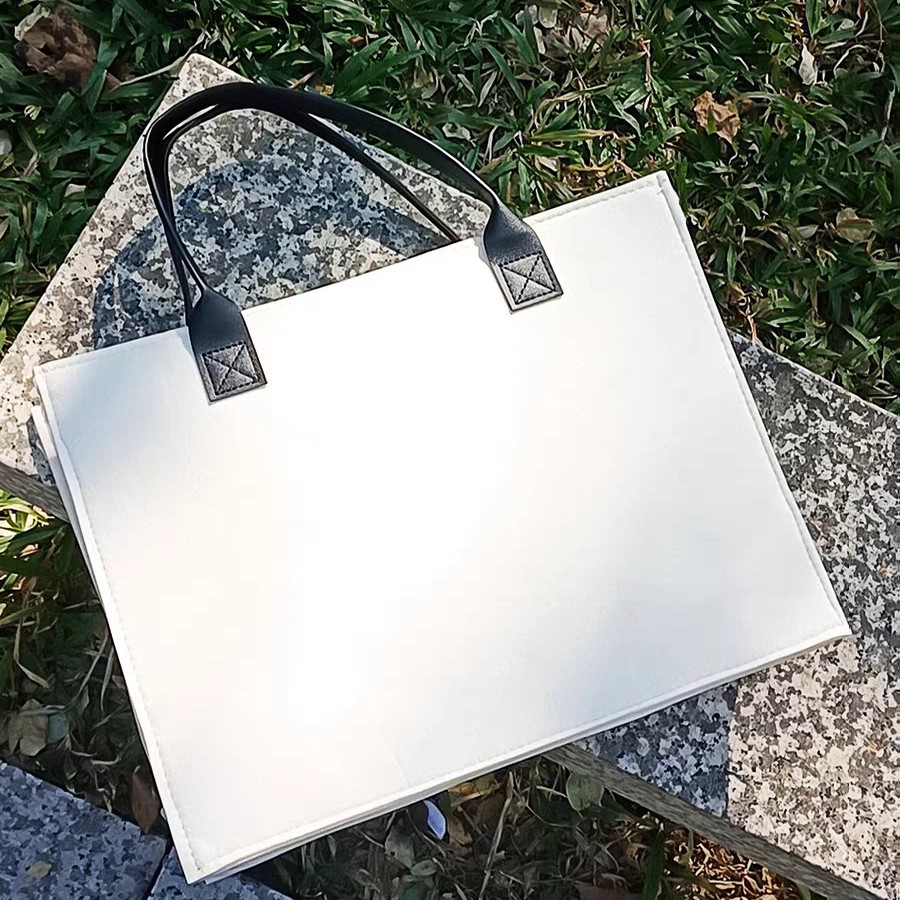 Concert Hidden Bracket Light Card Tote Bag with Hidden Compartment Inner Bag Support Item Large Capacity Felt Handbag