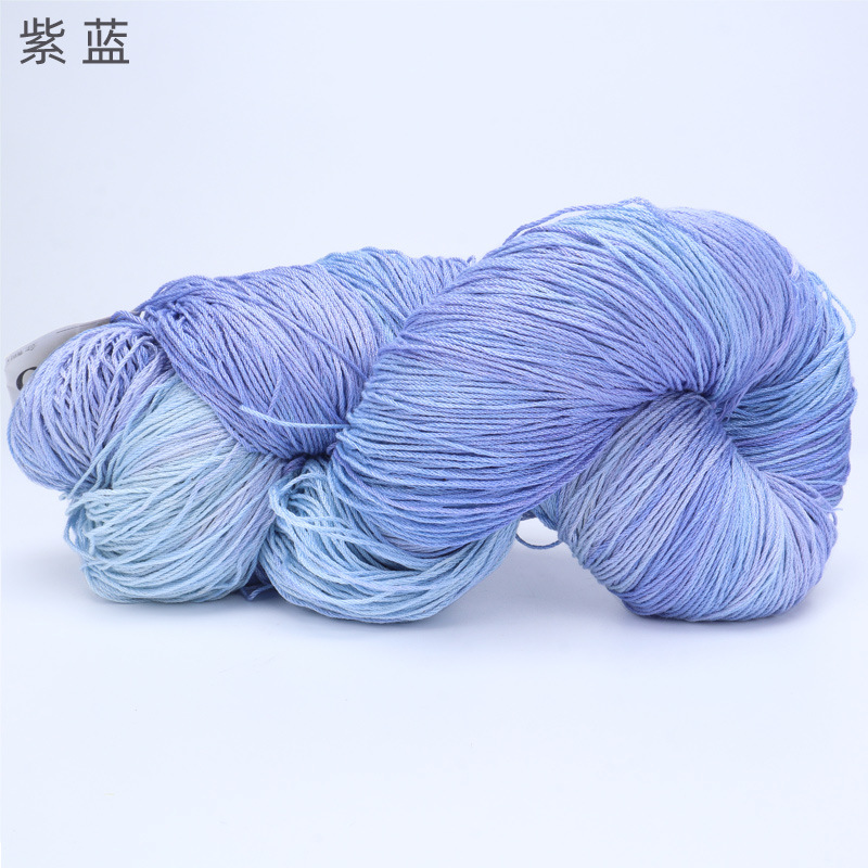 Picture of Cross-border hot-selling segment dyed Tencel flax thread handmade diy color halo fashion yarn wool group wholesale